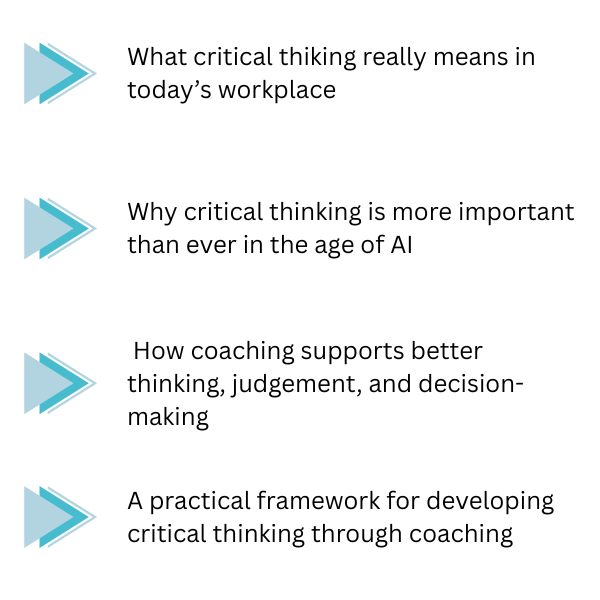 Critical Thinking in AI